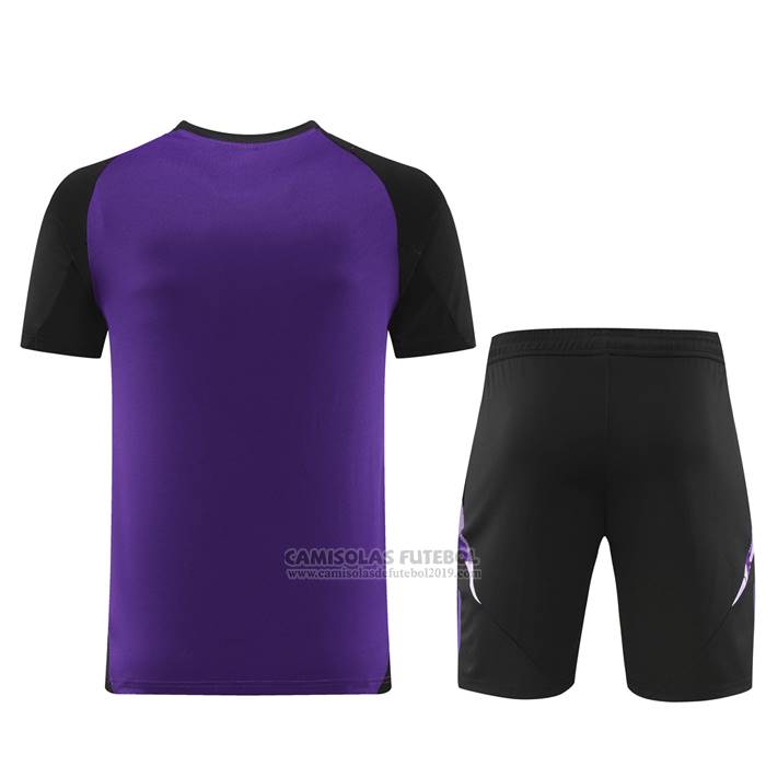 Fato de Treino Alemanha Manga Curta 2024-2025 Purpura - Calcas Curta